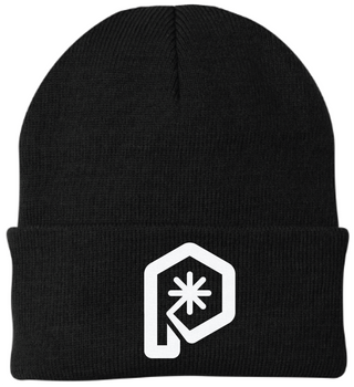 Black Plow Cuff Beanie